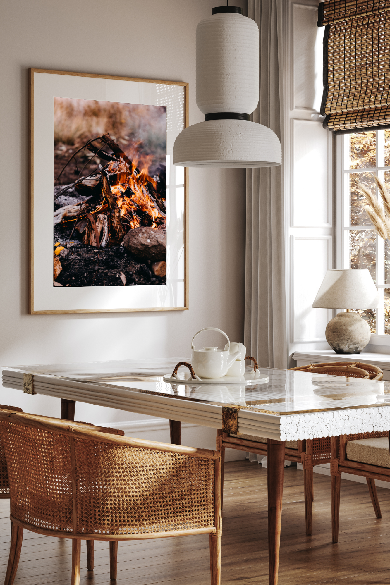 Around the Campfire Photographic Print