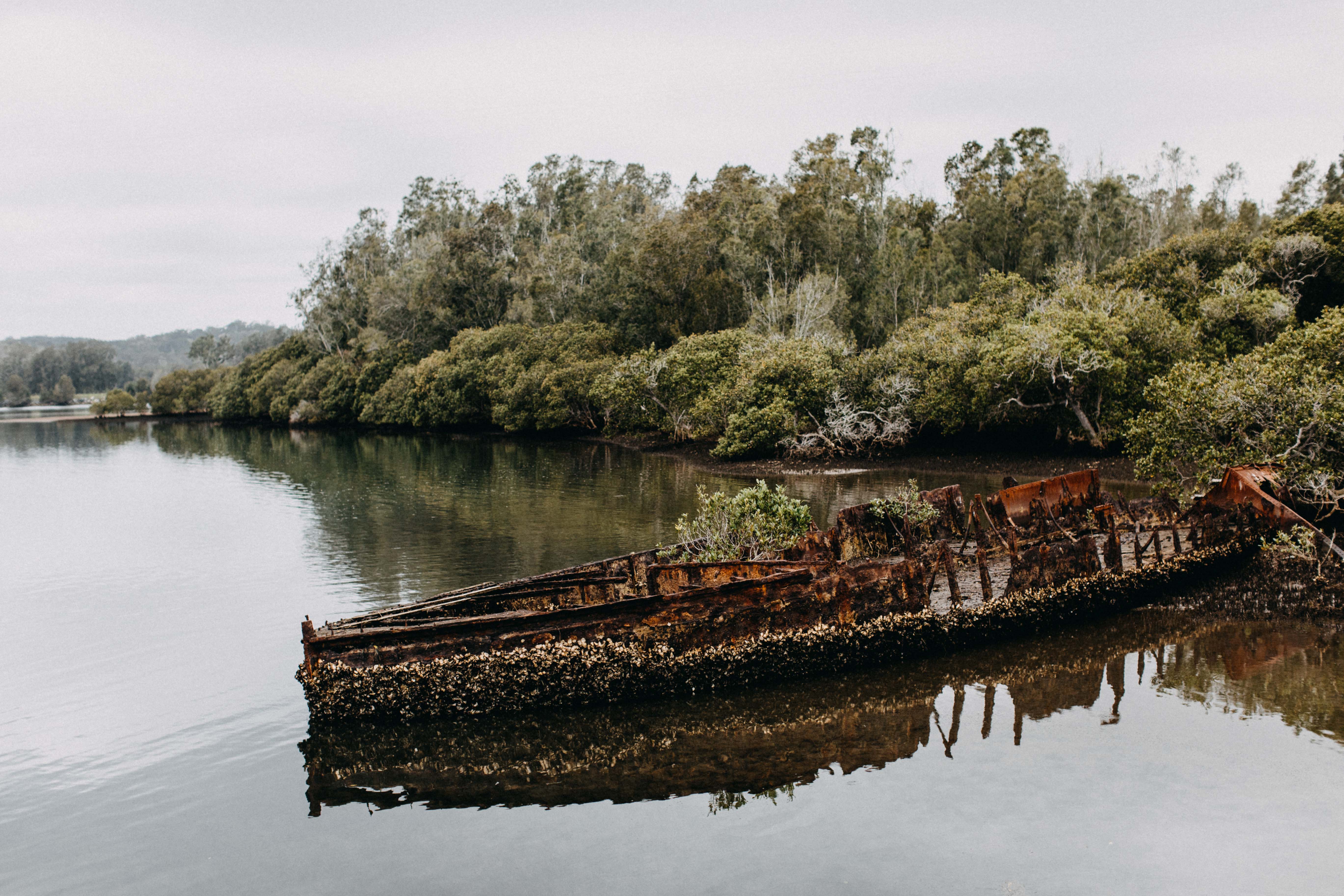 Malabar Creek Oyster Boat I Photographic Print - Emily O'Brien
