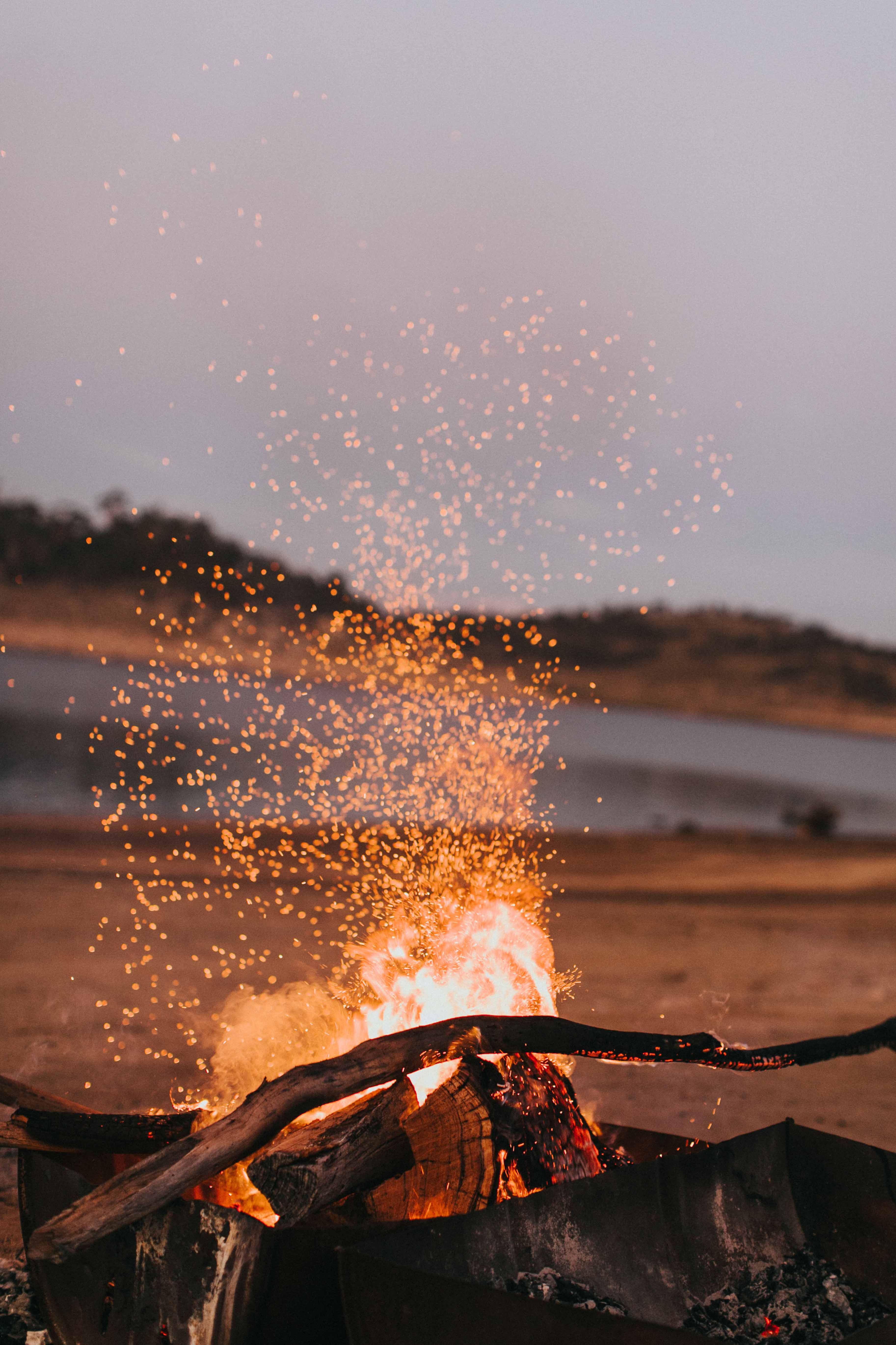 Beach Fire I Photographic Print