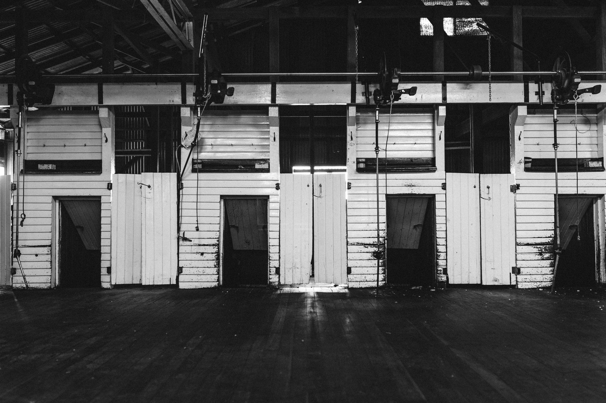 Shearing Shed B+W Photographic Print - Emily O'Brien