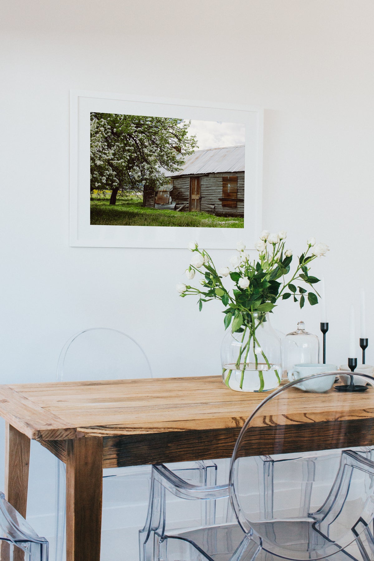 Blossom Barn Colour Photographic Print - Emily O'Brien