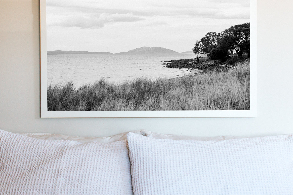 Boat House Black + White Photographic Print - Emily O'Brien