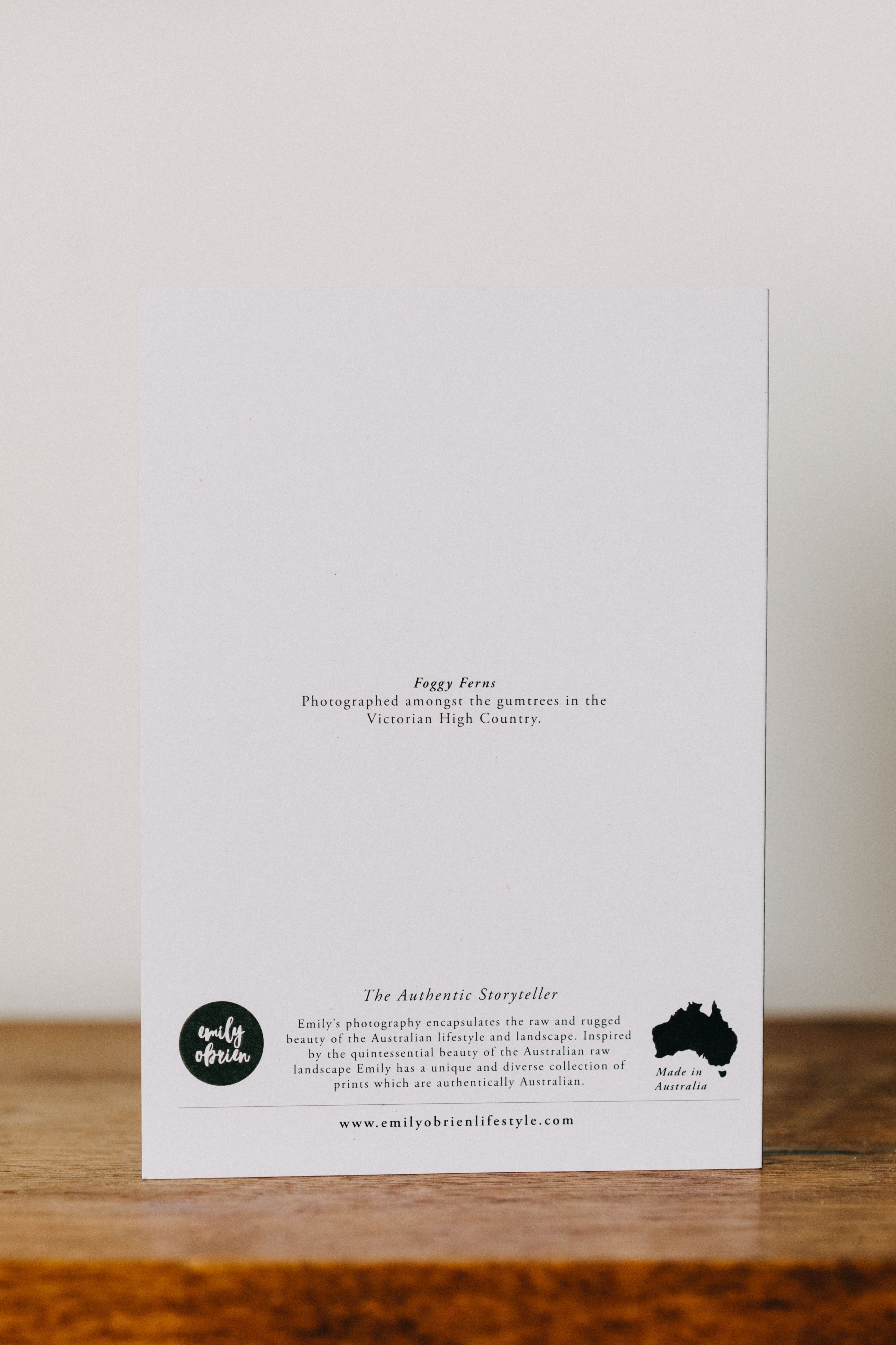 Foggy Ferns I Greeting Card