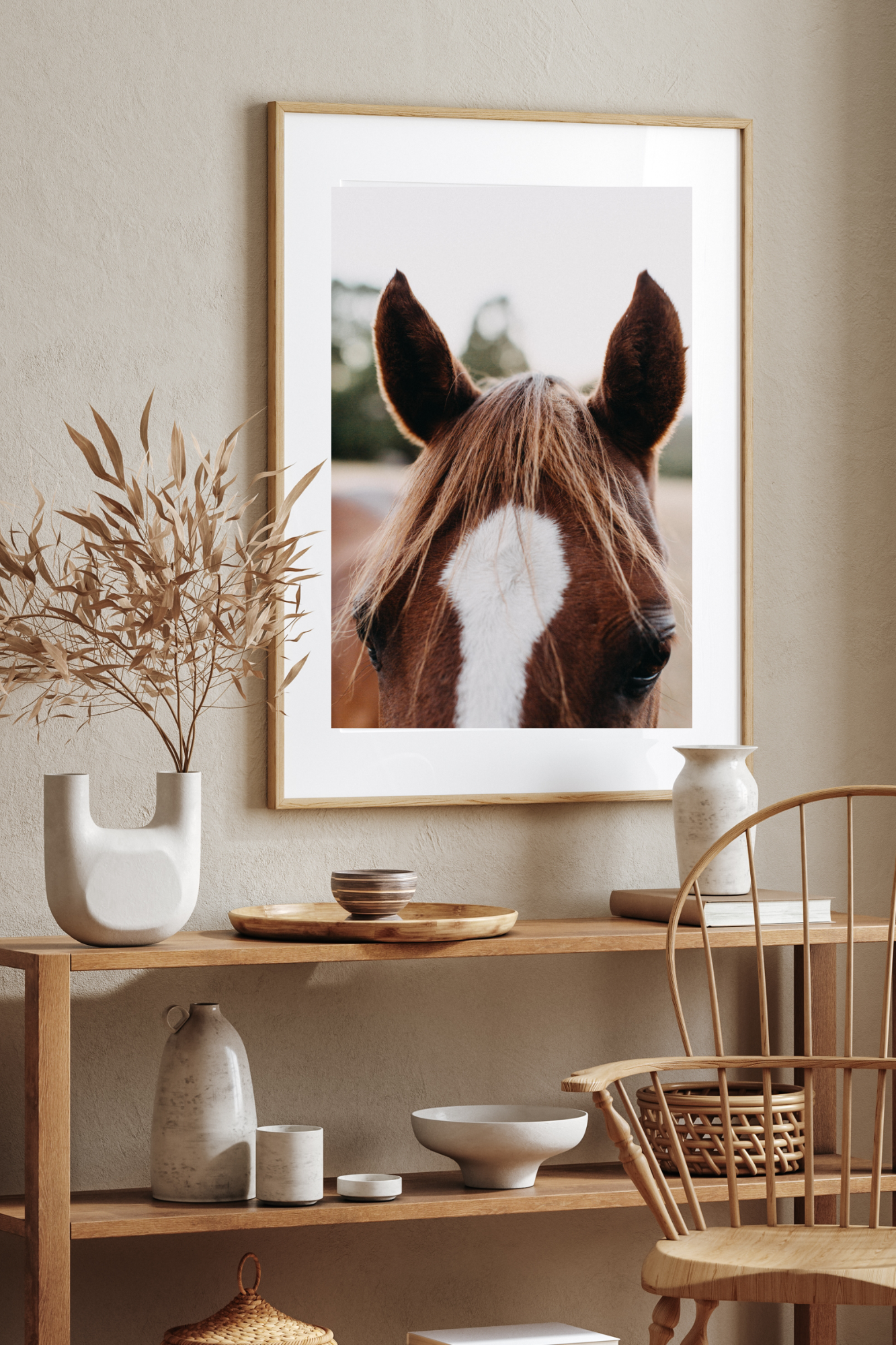 Benny the Brown Horse I Photographic Print