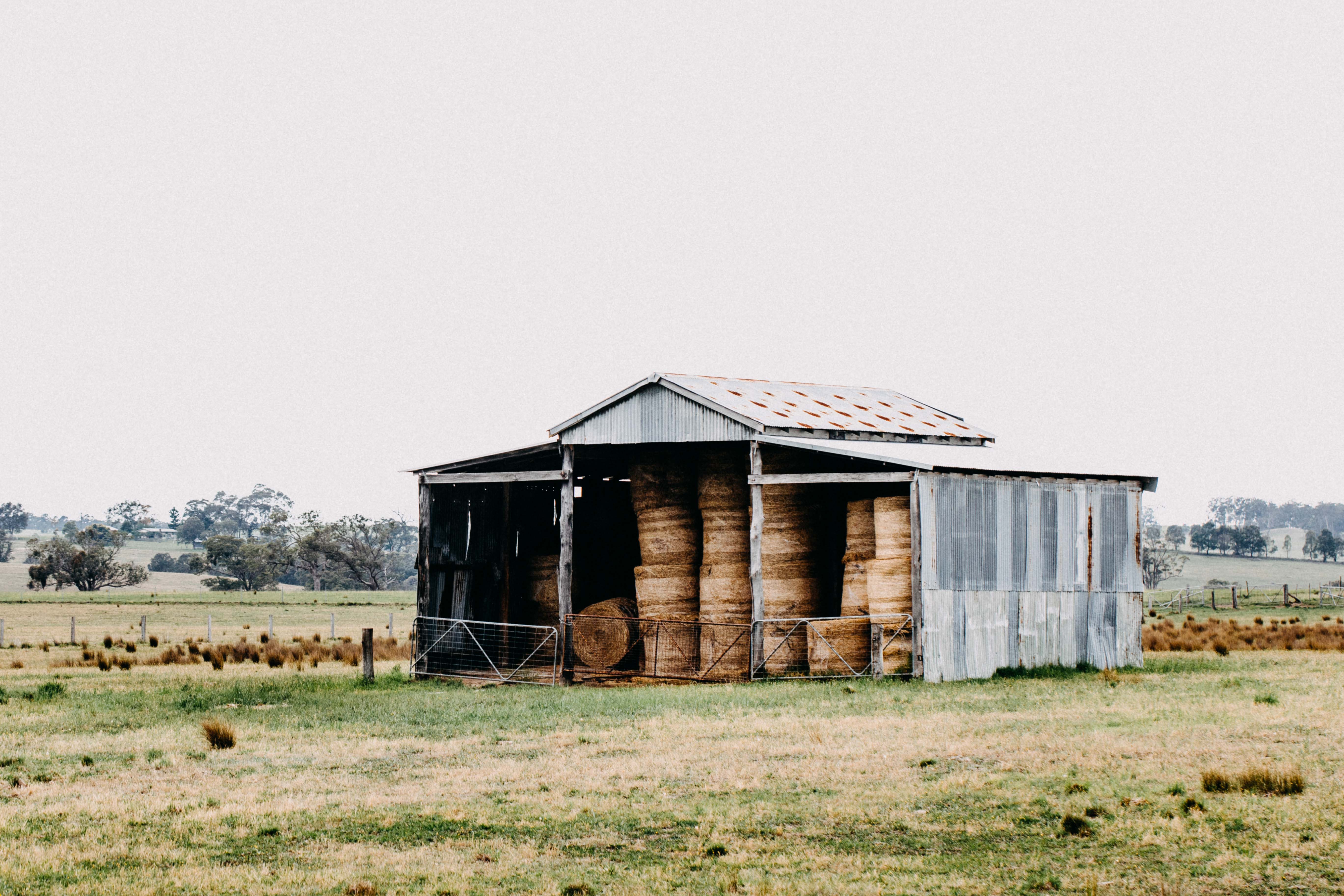 The Farmers Haystacks Photographic Print