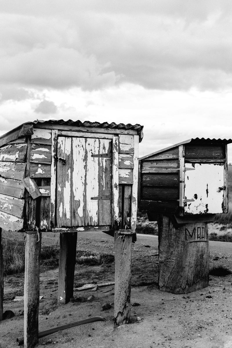 Country Letterbox B+W Photographic Print