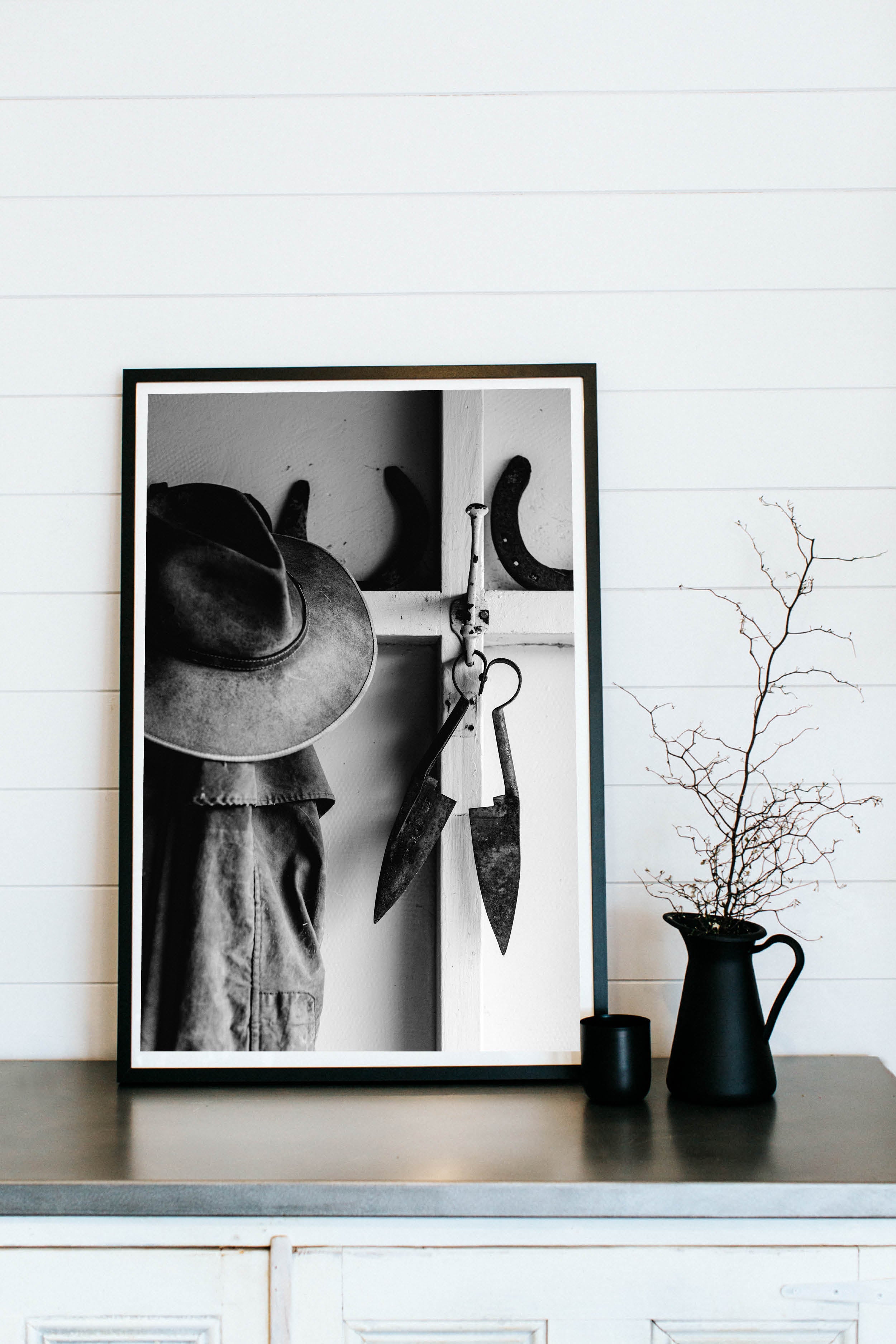 Australian Akubra II B+W Photographic Print