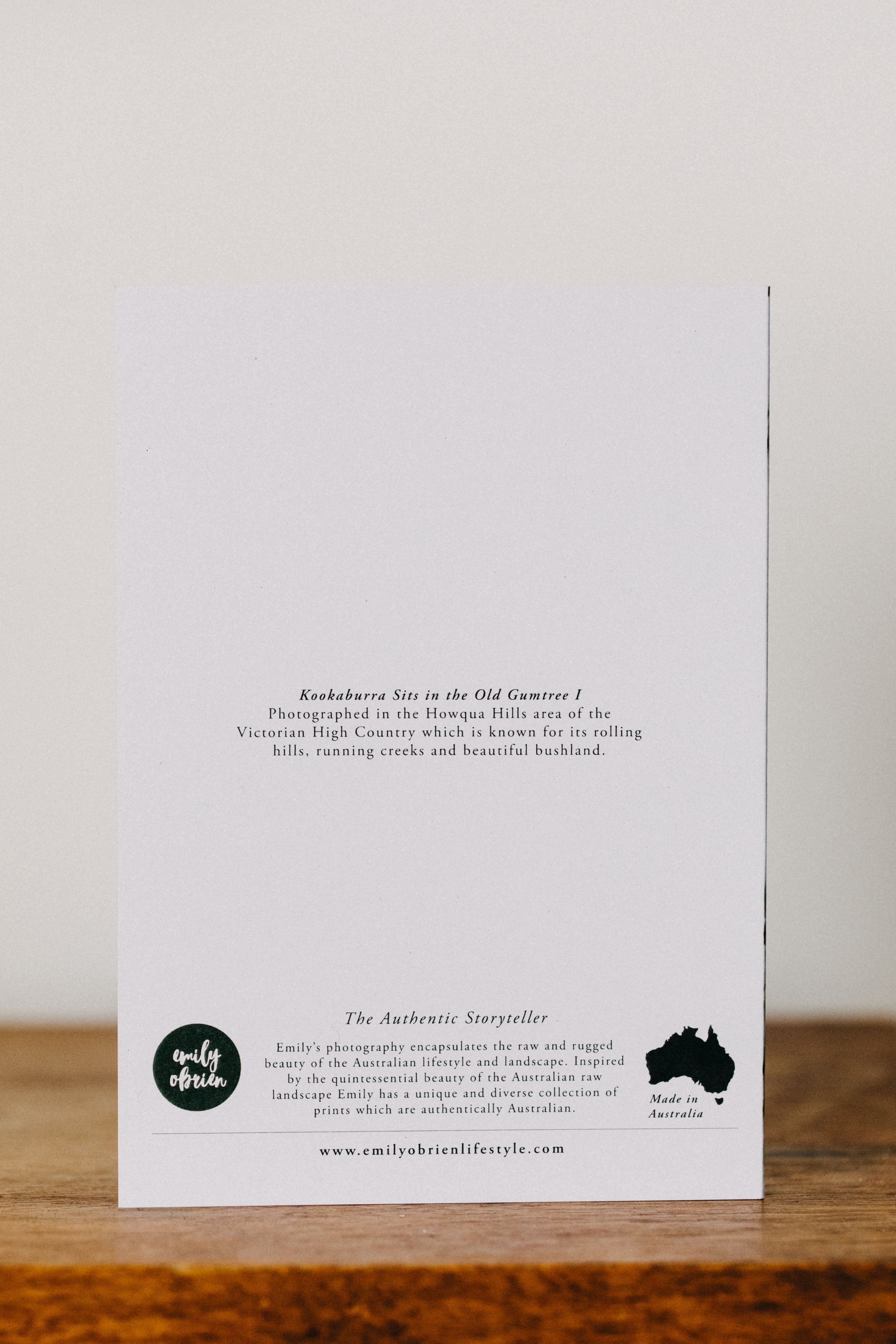 Kookaburra Sitting in the Old Gumtree I Greeting Card