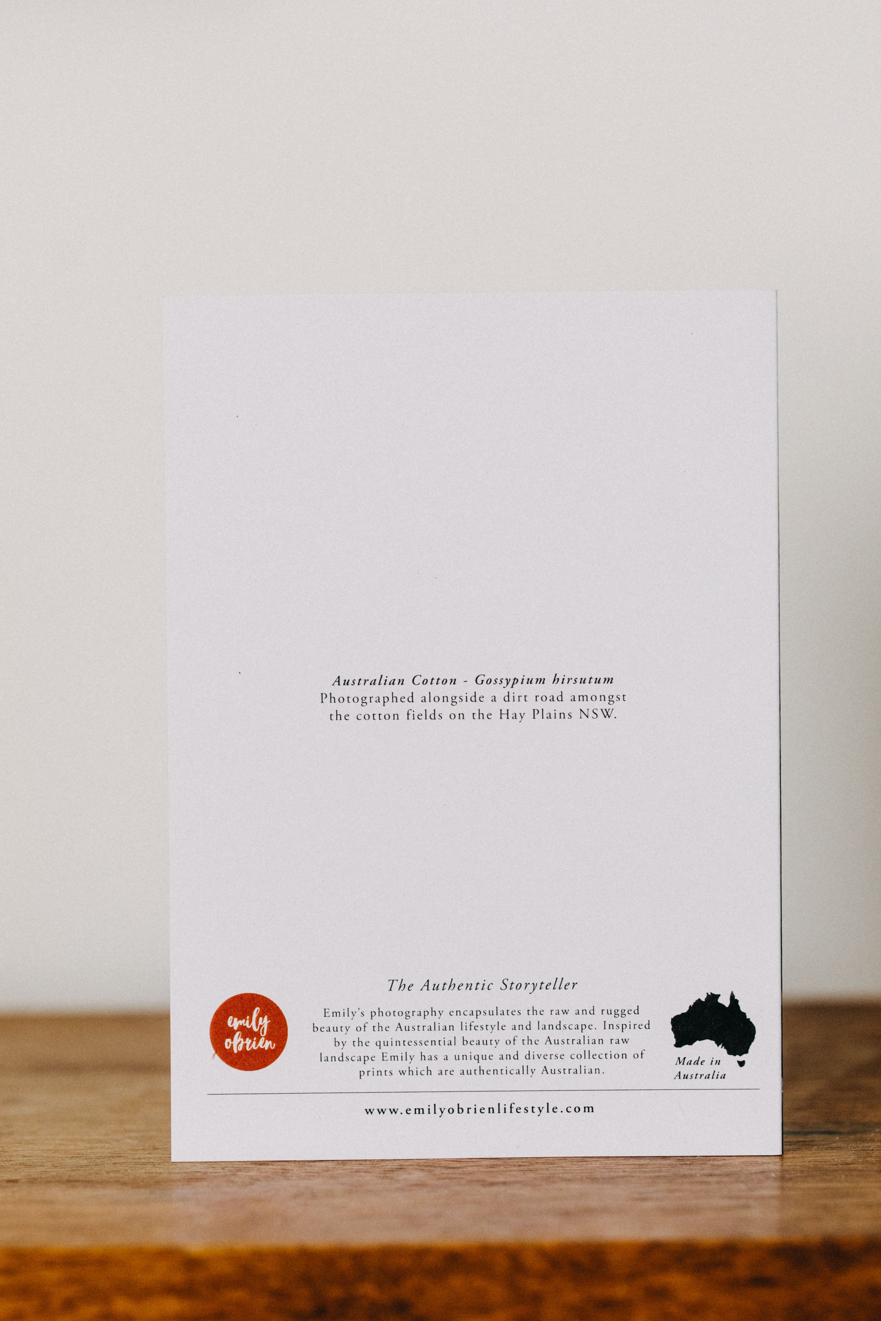 Australian Cotton Greeting Card