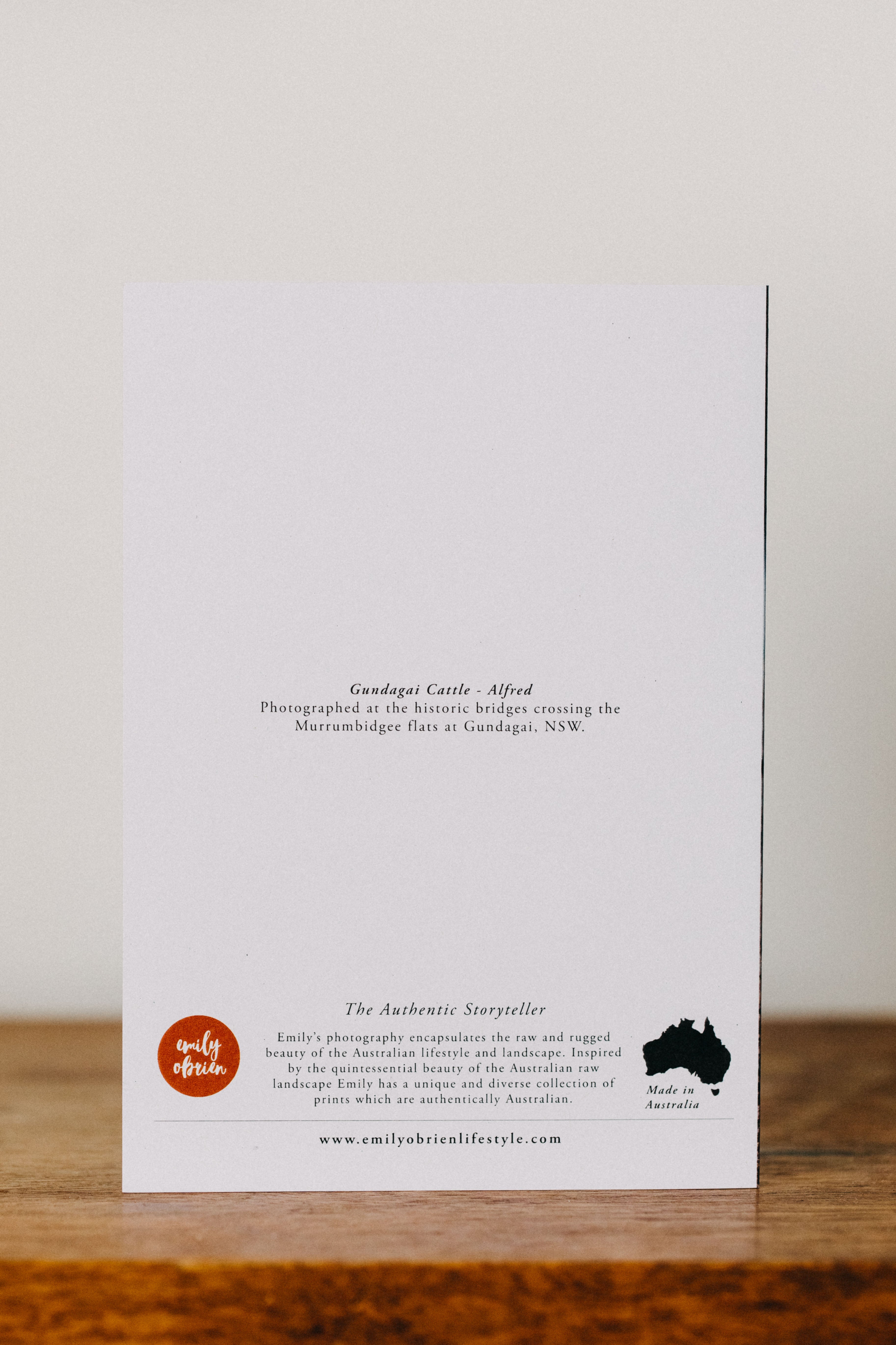 Gundagai Cattle Alfred Greeting Card