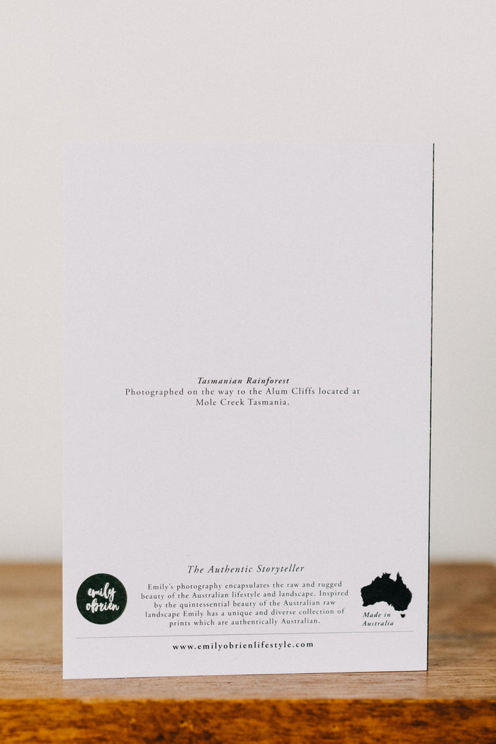 Tasmanian Rainforest I Greeting Card - Emily O'Brien